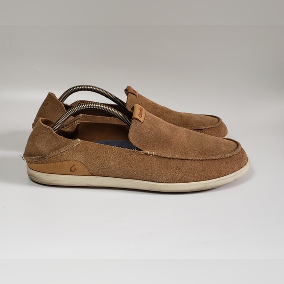 Olukai Nalukai Kala Men\'s Slip On Tan Suede Shoe Size 12 main image 4